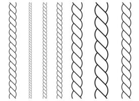 ilustración de diseño de vector de cuerda aislada sobre fondo blanco