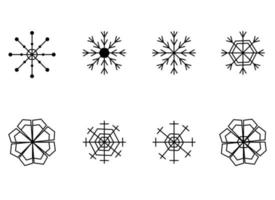 snowflake vector design illustration isolated on white background