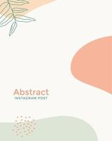 Social media stories and post. Background abstract creative templates with artistic concept. With warm green of earth tones.