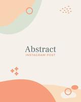 Instagram template abstract background design with soft colors