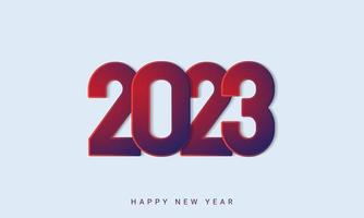 2023 Happy New Year Background Design. vector
