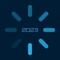 ilustración vectorial de 2023 con concepto de carga. vector