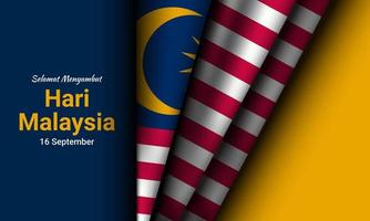 Malaysia Day Background Design. vector