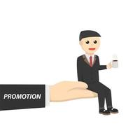 businessman promotion entrepreneur design people vector