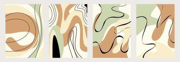 fondos abstractos. estilo minimalista de moda. varias formas configuran plantillas de diseño buenas para la tarjeta de fondo saludo papel tapiz folleto volante invitación y otros. ilustración vectorial vector