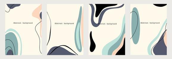 Abstract backgrounds.minimal trendy style. various shapes set up design templates good for background card greeting wallpaper brochure flier invitation and other. vector illustration