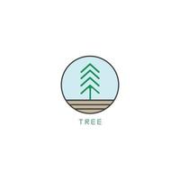 logotipo de árbol este logotipo representa un árbol. este logo es bueno para el uso de empresas o fundaciones que trabajan en el campo de la conservación del medio ambiente. vector