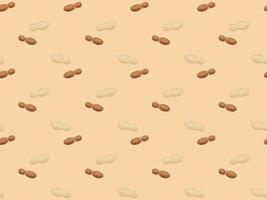 peanut seamless art modern pattern background element flat doodle cartoon vector illustration