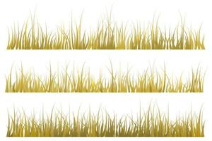 autumn grass. brown grass vector