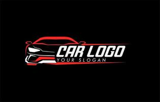 ilustración de la plantilla del logotipo del coche para lavado de coches, detalles automáticos, vidrio automático y servicio de tintes. modificación, garaje vector