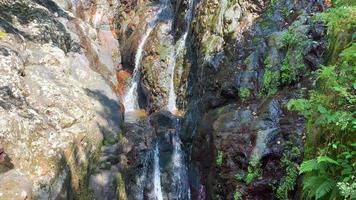 Hidden waterfall side of road in Adjara, Georgia video