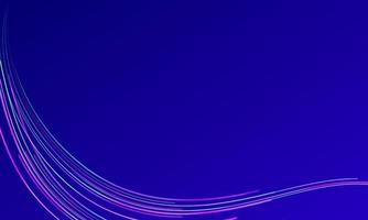 Abstract neon lights background blue fantastic design. Neon lines in motion effect wave background. Vector illustration