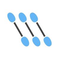 Applicators Glyph Blue and Black Icon vector