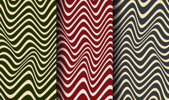 Striped undulating pattern of shades. A design concept for celebrating Christmas vector