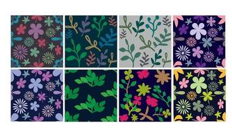 Floral repeated pattern design for all over print vector