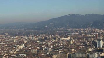 View of the city of Turin video