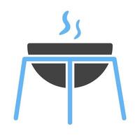 Cooking Food I Glyph Blue and Black Icon vector