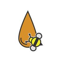 abeja vector icono insecto miel ilustración símbolo. ala animal verano firmar y volar dibujos animados amarillo lindo abejorro. error de trabajador agrícola y blanco aislado. silueta dulce personaje y gracioso bumble
