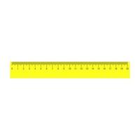 Ruler vector measure education icon isolated white. Horizontal inch ruler tool instrument measure line. Geometry scale equipment long rule sign. Office supply centimeter unit point chart instrument