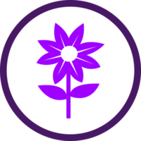 Flower icon flora sign symbol design png