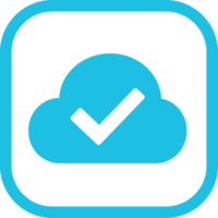 Cloud icon sign for web and app png