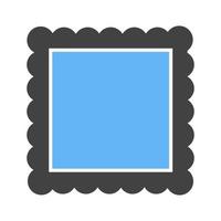 Painting Glyph Blue and Black Icon vector