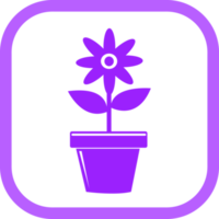 flor icono flora signo símbolo diseño png