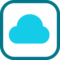 Cloud icon sign for web and app png