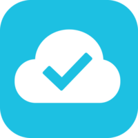 Cloud icon sign for web and app png