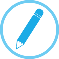 Pencil icon sign symbol design png
