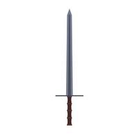 Sword vector illustration weapon vector icon. Ancient sharp blade symbol. War silhouette fantasy flat sign hilt handle