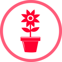 fleur icône flore signe symbole conception png