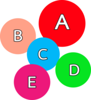 conception de signe d'icône de graphique de données d'entreprise png