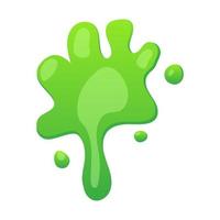 Vector slime blob liquid drop illustration and green paint drip background. Isolated slimy design and dripping splash messy. Toxic stain halloween and shiny goo. Dribble splatter and ooze zombie