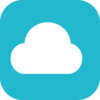 signe d'icône de nuage pour le web et l'application png