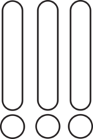 diseño de símbolo de signo de icono de menú png