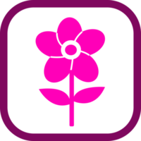 Flower icon flora sign symbol design png