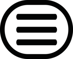 diseño de símbolo de signo de icono de menú png