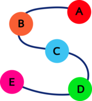 Business data graph icon sign design png