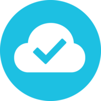 Cloud icon sign for web and app png