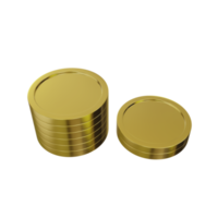 Stack of gold coins png