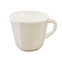 Elfenbein realistische Tasse. png