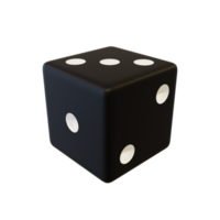 Black plastic cube. png