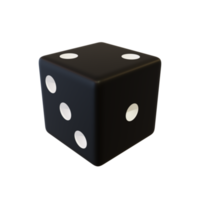 Black playing dice. png