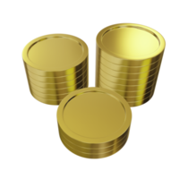 pila de monedas de oro png