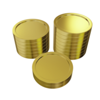 Stack of gold coins png