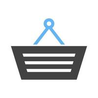 Shopping Glyph Blue and Black Icon vector