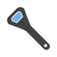 Opener Glyph Blue and Black Icon vector