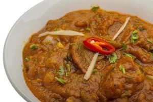 Lamb vindaloo in a bowl photo