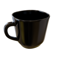 Black realistic cup. png